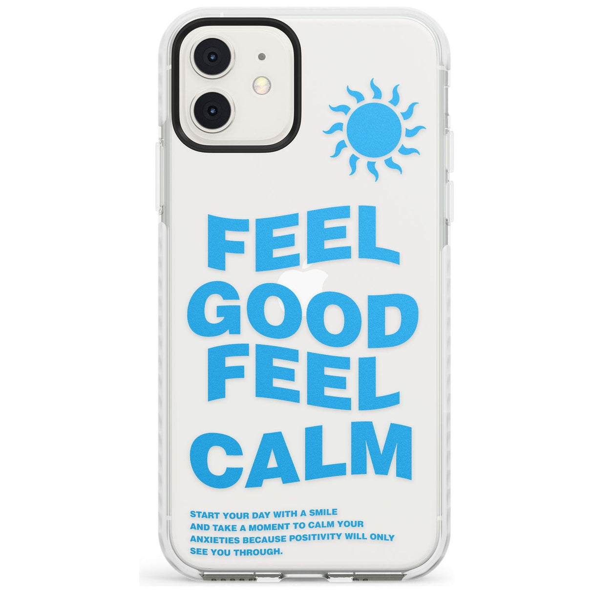 Feel Good Feel Calm (Green) Impact Phone Case for iPhone 11, iphone 12