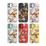 Halloween Skulls and Flowers Impact Phone Case for iPhone 11, iphone 12