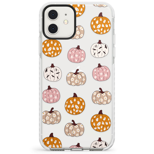 Floral Pumpkins Impact Phone Case for iPhone 11, iphone 12