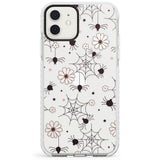 Spiders and Flowers Pattern Impact Phone Case for iPhone 11, iphone 12