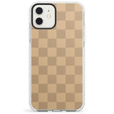 BEIGE CHECKERED Impact Phone Case for iPhone 11, iphone 12