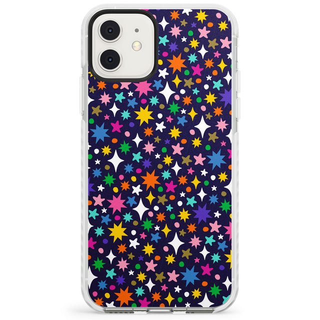 Rainbow Starburst (Purple) Impact Phone Case for iPhone 11, iphone 12