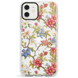 Vintage Vines & Flowers Impact Phone Case for iPhone 11, iphone 12