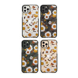 Halloween Skulls and Flowers Impact Phone Case for iPhone 11, iphone 12