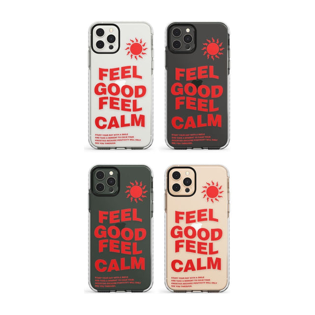 Feel Good Feel Calm (Green) Impact Phone Case for iPhone 11, iphone 12