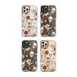 Halloween Skulls and Flowers Impact Phone Case for iPhone 11, iphone 12