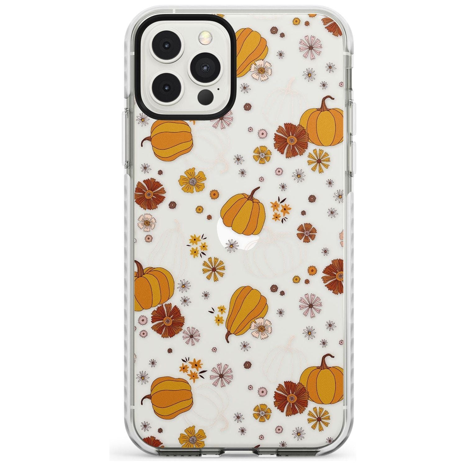 Halloween Skulls and Flowers Impact Phone Case for iPhone 11, iphone 12