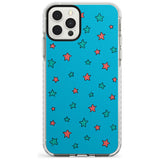 Blue Heartstopper Stars Pattern Impact Phone Case for iPhone 11, iphone 12