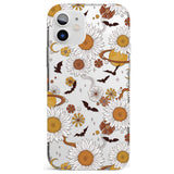 Halloween Skulls and Flowers Impact Phone Case for iPhone 11, iphone 12