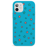 Blue Heartstopper Stars Pattern Impact Phone Case for iPhone 11, iphone 12