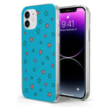 Blue Heartstopper Stars Pattern Impact Phone Case for iPhone 11, iphone 12