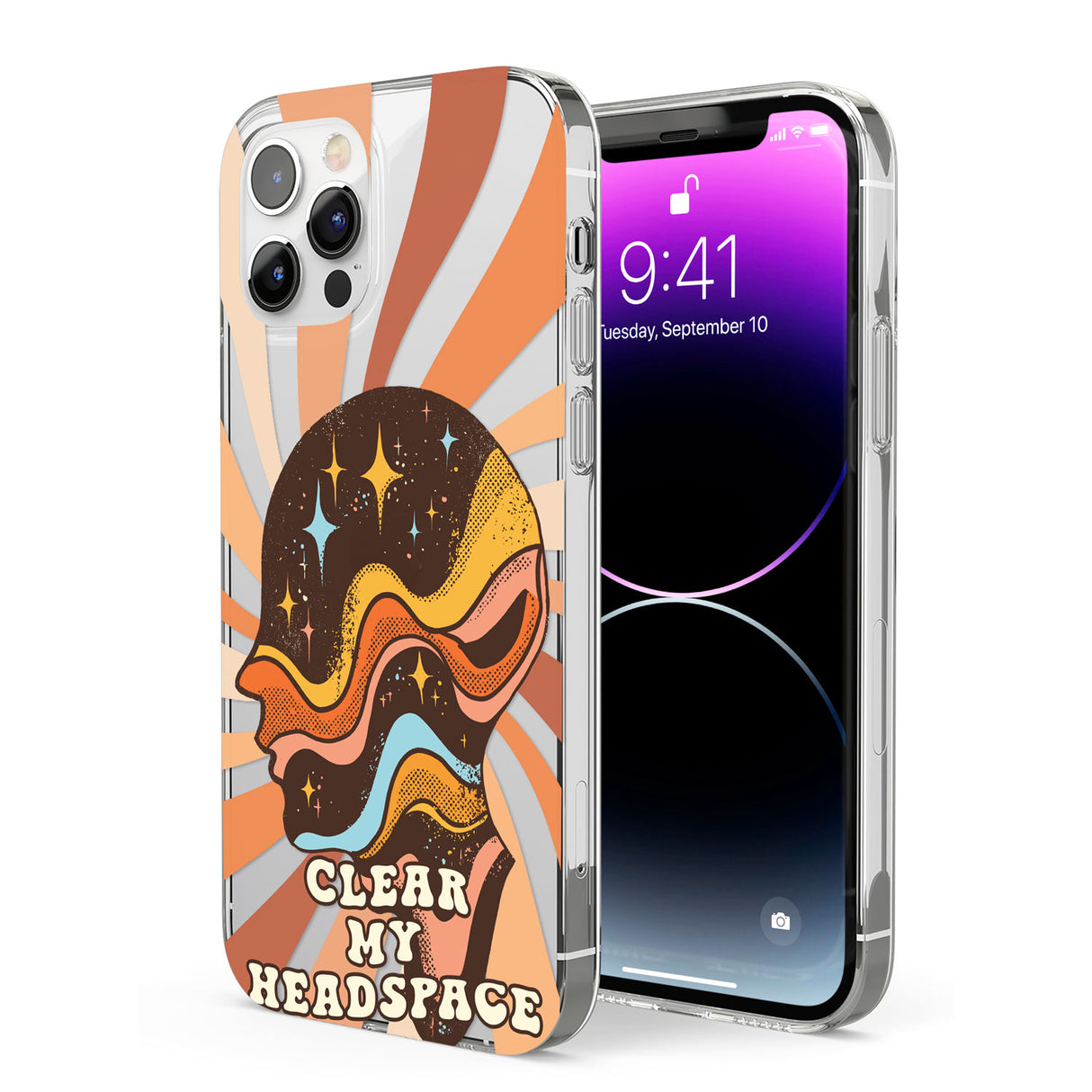 Clear My Headspace Phone Case for iPhone 12 Pro