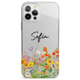 Personalised Summer Wildflowers Phone Case for iPhone 12 Pro