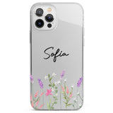 Personalised Lavender Wildflowers Phone Case for iPhone 12 Pro