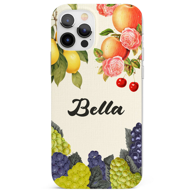 Personalised Vintage Fruits Phone Case for iPhone 12 Pro