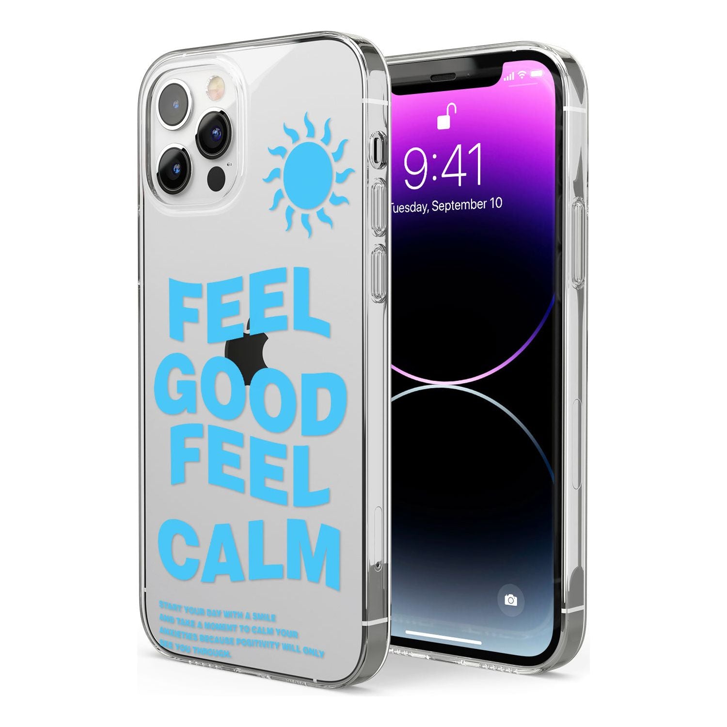 Feel Good Feel Calm (Green) Phone Case for iPhone 12 Pro