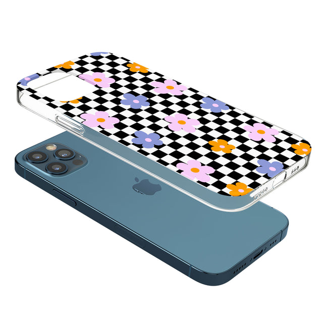 Checkered Blossom Phone Case for iPhone 12 Pro