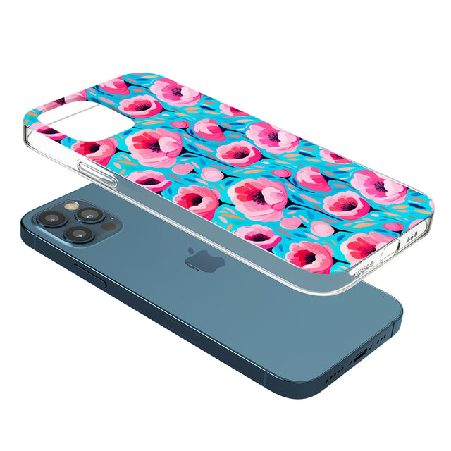 Tropical Pink Poppies Phone Case for iPhone 12 Pro
