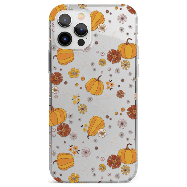 Halloween Skulls and Flowers Phone Case for iPhone 12 Pro