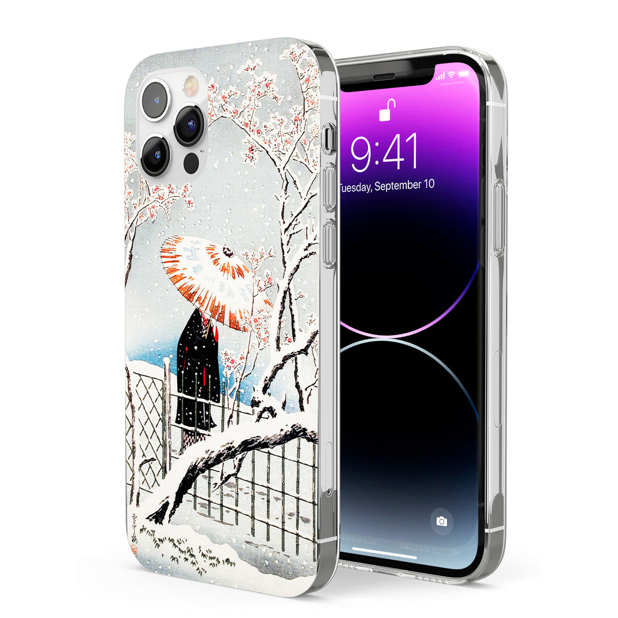 Plum Tree in Snow by Hiroaki Takahashi Phone Case for iPhone 12 Pro