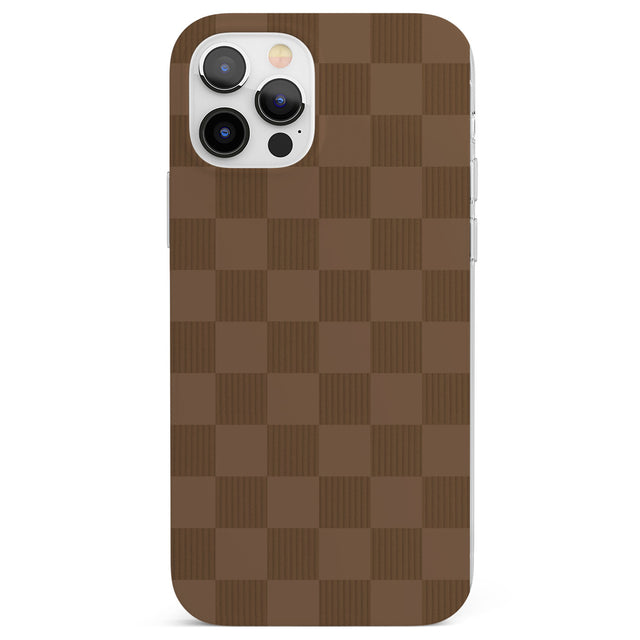 CHOCOLATE CHECKERED Phone Case for iPhone 12 Pro