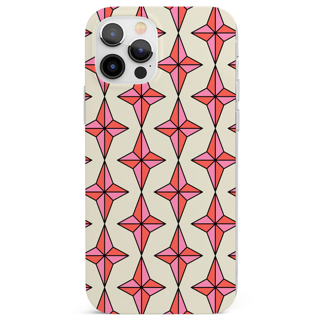 Rose Stars Pattern Phone Case for iPhone 12 Pro