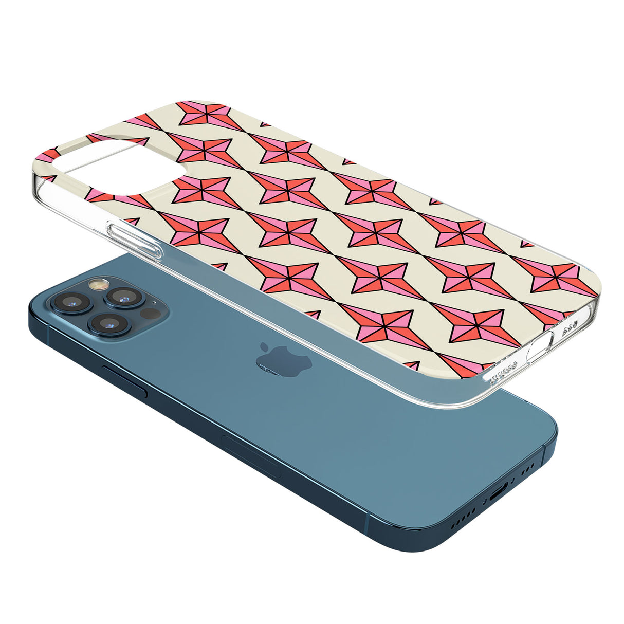 Rose Stars Pattern Phone Case for iPhone 12 Pro