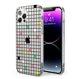 Vibrant Clear Geometric Grid Phone Case for iPhone 12 Pro