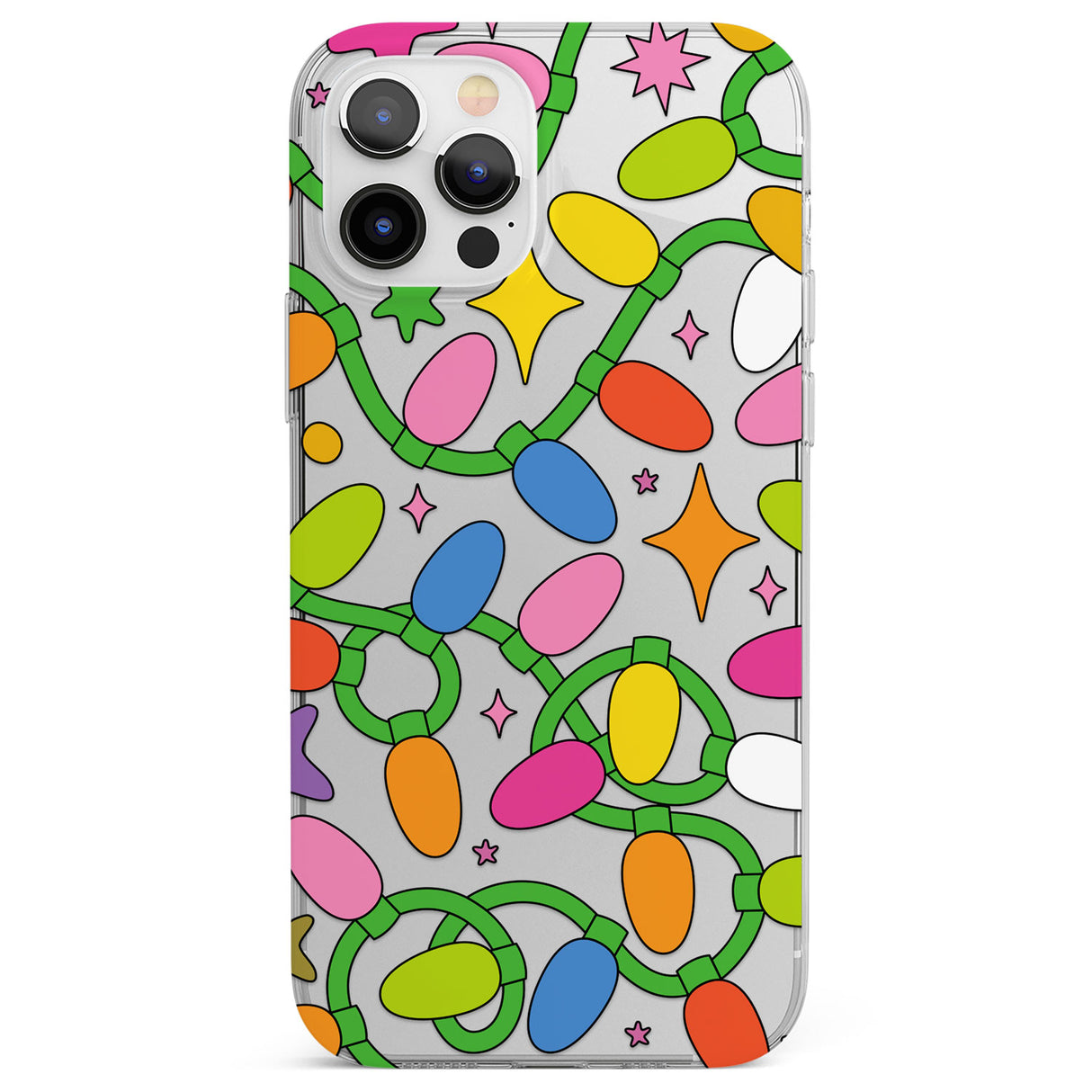 Festive Lights Pattern Phone Case for iPhone 12 Pro