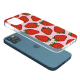 Strawberry Pattern (Pink) Phone Case for iPhone 12 Pro