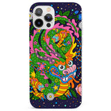 Psychedelic Jungle Dragon (Purple) Phone Case for iPhone 12 Pro