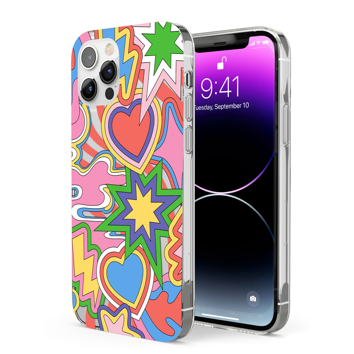 Psychedelic Pop Art Explosion Phone Case for iPhone 12 Pro