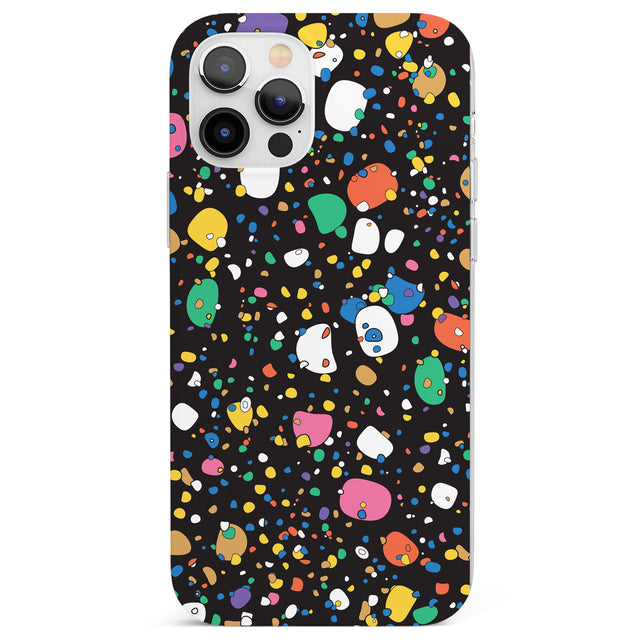Colourful Confetti Pebbles (Black) Phone Case for iPhone 12 Pro