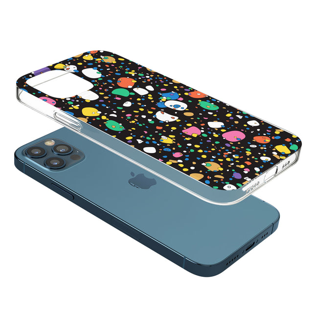 Colourful Confetti Pebbles (Black) Phone Case for iPhone 12 Pro