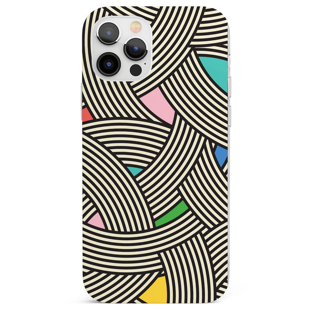 Multicolour Optic Waves Phone Case for iPhone 12 Pro