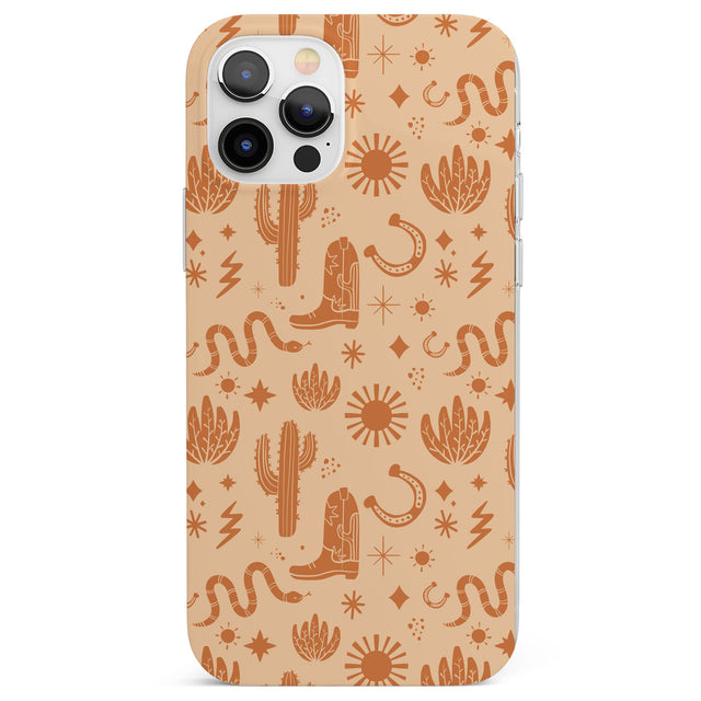 Wild West Pattern Phone Case for iPhone 12 Pro