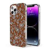 Brown Bandana Phone Case for iPhone 12 Pro