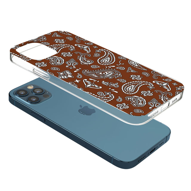 Brown Bandana Phone Case for iPhone 12 Pro