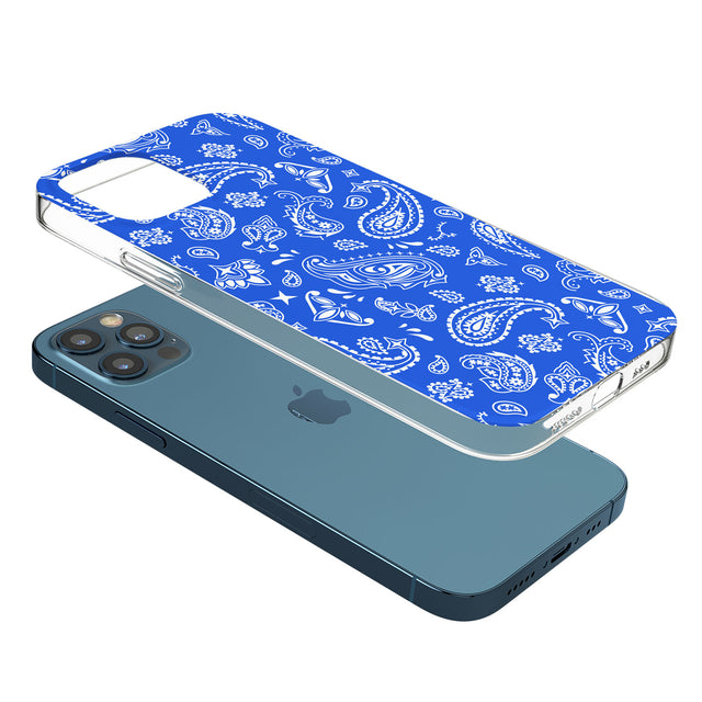 Blue Bandana Phone Case for iPhone 12 Pro