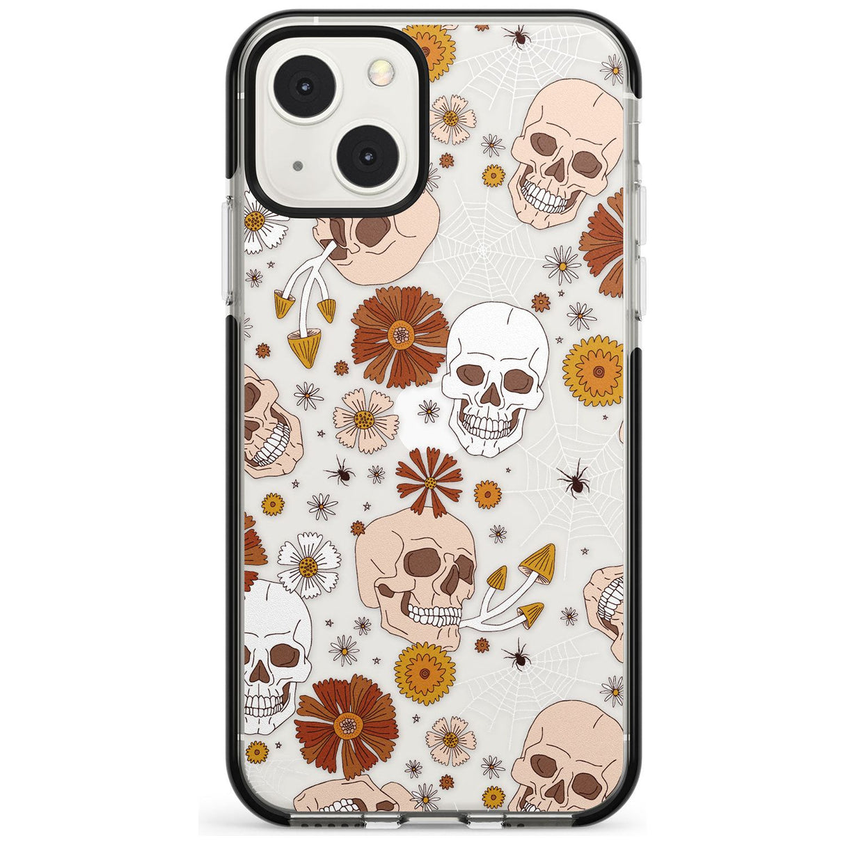 Halloween Skulls and FlowersPhone Case for iPhone 13 Mini