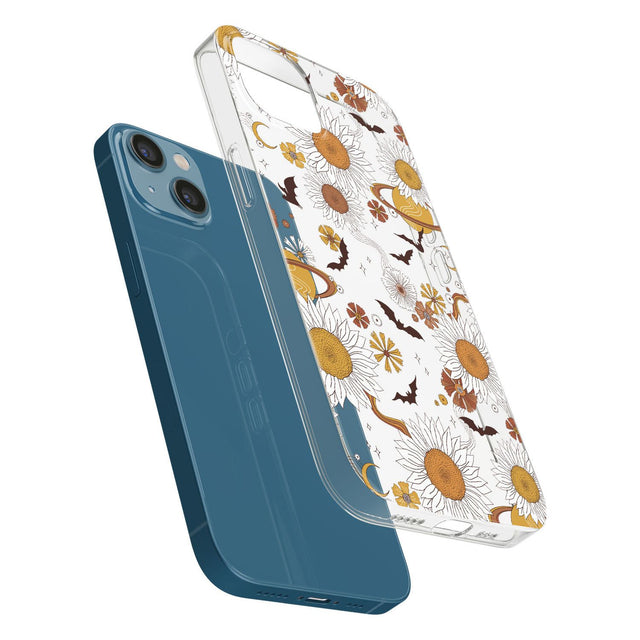 Halloween Skulls and FlowersPhone Case for iPhone 13 Mini