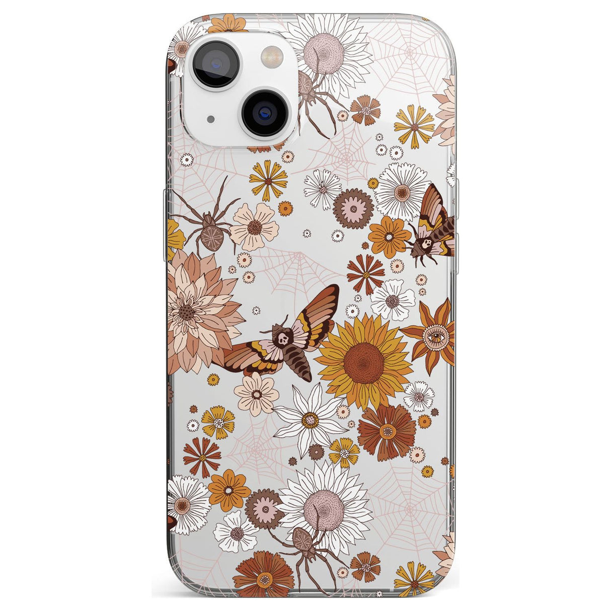 Halloween Skulls and FlowersPhone Case for iPhone 13 Mini