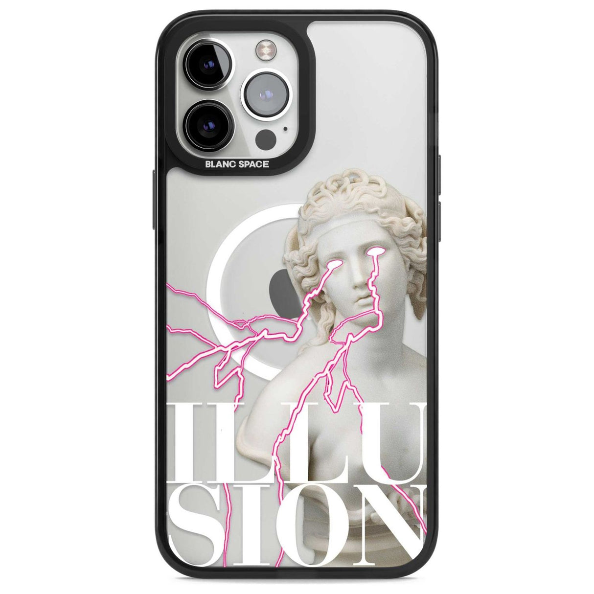 ILLUSION Phone Case iPhone 13 Pro Max / Magsafe Black Impact Case Blanc Space