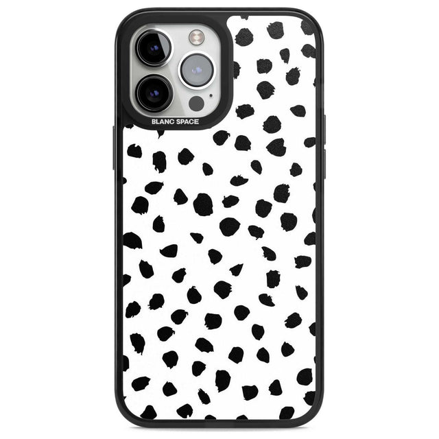 Dalmatian Print Phone Case iPhone 13 Pro Max / Magsafe Black Impact Case Blanc Space
