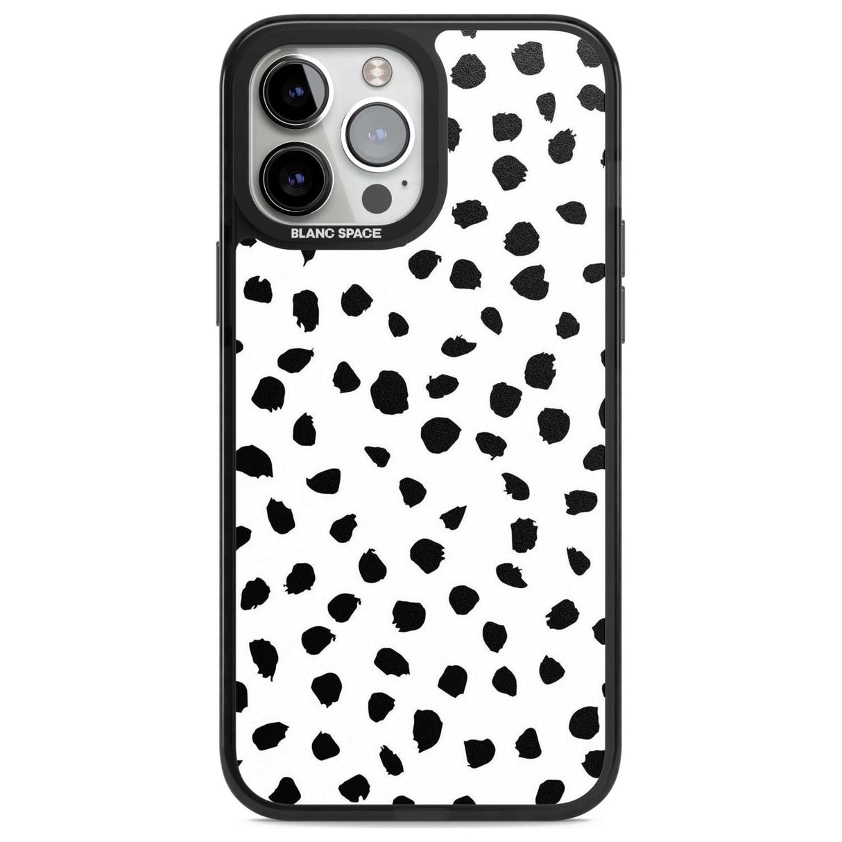 Dalmatian Print Phone Case iPhone 13 Pro Max / Magsafe Black Impact Case Blanc Space