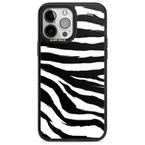 Black Zebra Print Phone Case iPhone 13 Pro Max / Magsafe Black Impact Case Blanc Space