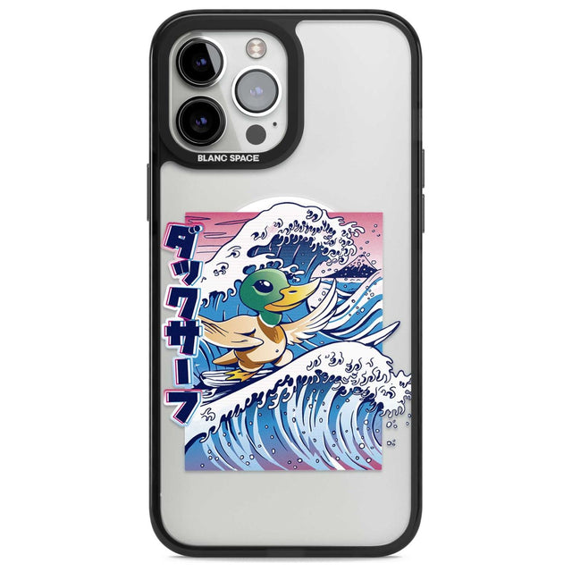 Duck Surf Phone Case iPhone 13 Pro Max / Magsafe Black Impact Case Blanc Space