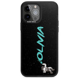 Personalised Graffiti Astronaut Custom Phone Case iPhone 13 Pro Max / Magsafe Black Impact Case Blanc Space