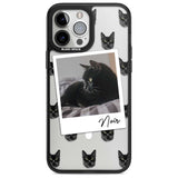 Personalised Bombay Cat Photo Custom Phone Case iPhone 13 Pro Max / Magsafe Black Impact Case Blanc Space