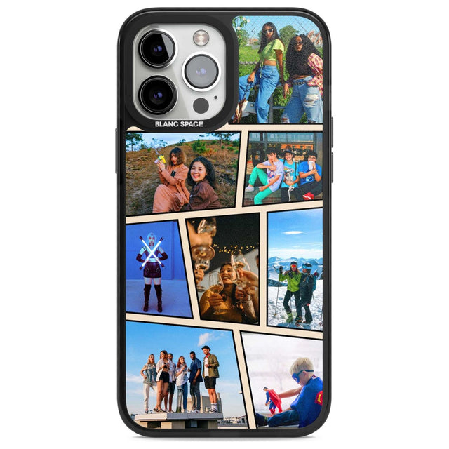 Comic Strip Photo Custom Phone Case iPhone 13 Pro Max / Magsafe Black Impact Case Blanc Space